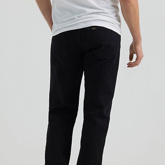 LEE REGULAR FIT STRAIGHT LEG JEAN:DOUBLE BLACK 34x29 NWT IN PKG - Picture 3 of 9